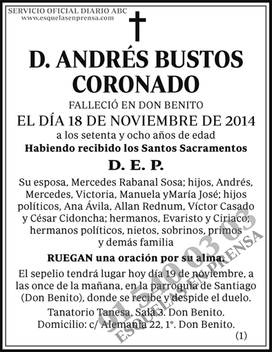 Andrés Bustos Coronado